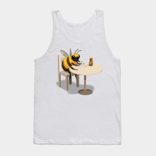 Bee Drinking Tea Tank Top